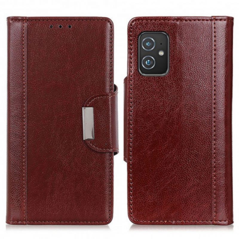 Leren Hoesje Asus Zenfone 8 Kunstleer Elegantie Sluiting Bescherming Hoesje