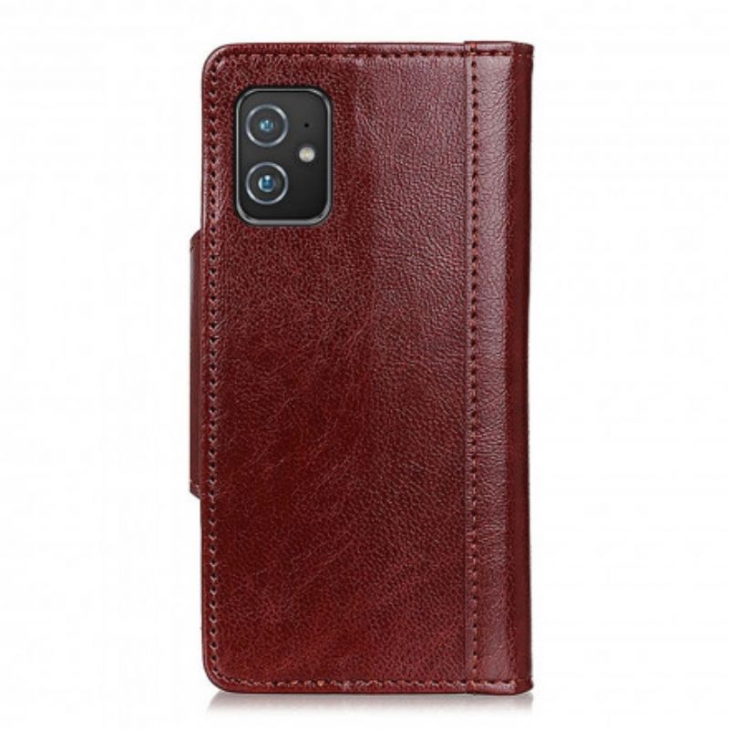 Leren Hoesje Asus Zenfone 8 Kunstleer Elegantie Sluiting Bescherming Hoesje