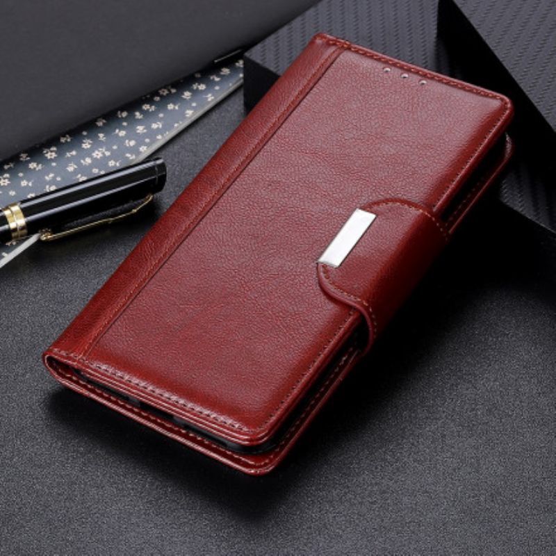 Leren Hoesje Asus Zenfone 8 Kunstleer Elegantie Sluiting Bescherming Hoesje