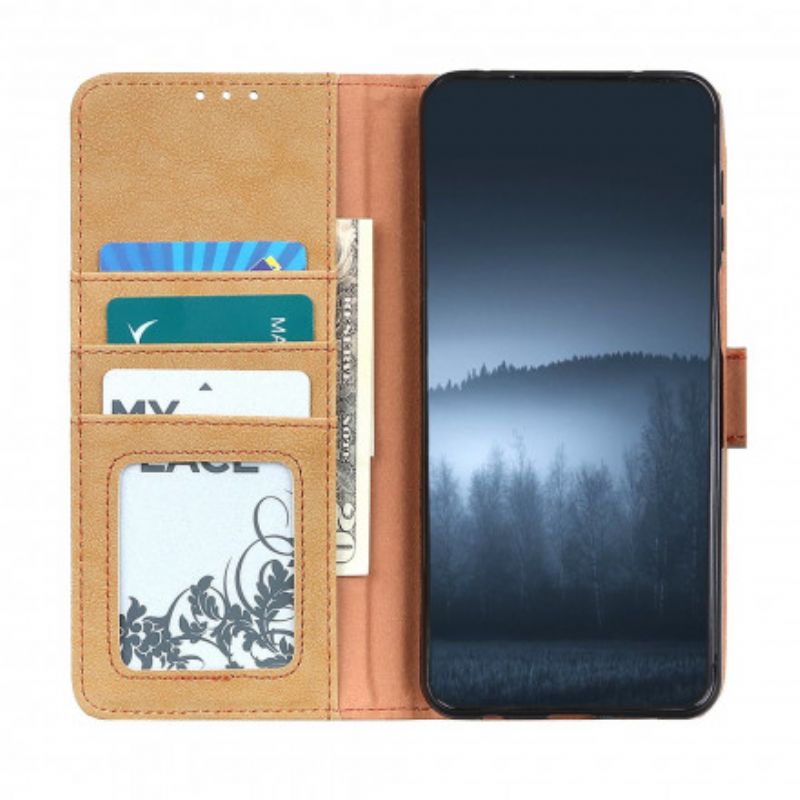 Leren Hoesje Asus Zenfone 8 Kunstleer Split Retro Khazneh Bescherming Hoesje