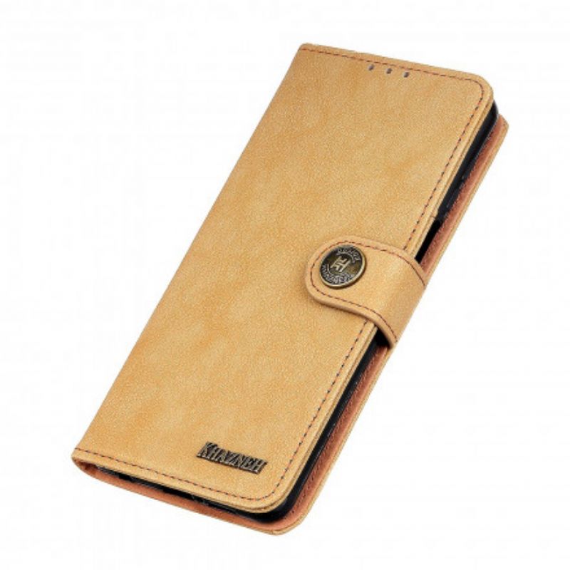 Leren Hoesje Asus Zenfone 8 Kunstleer Split Retro Khazneh Bescherming Hoesje
