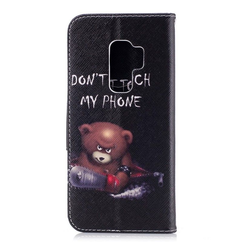 Bescherming Hoesje Samsung Galaxy S9 Plus Telefoonhoesje Gevaarlijke Beer