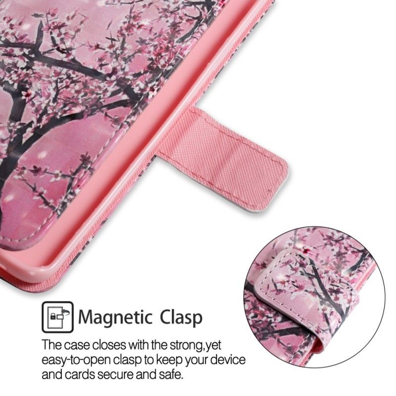 Flip Case Leren Samsung Galaxy S9 Plus Bloeiende Boom