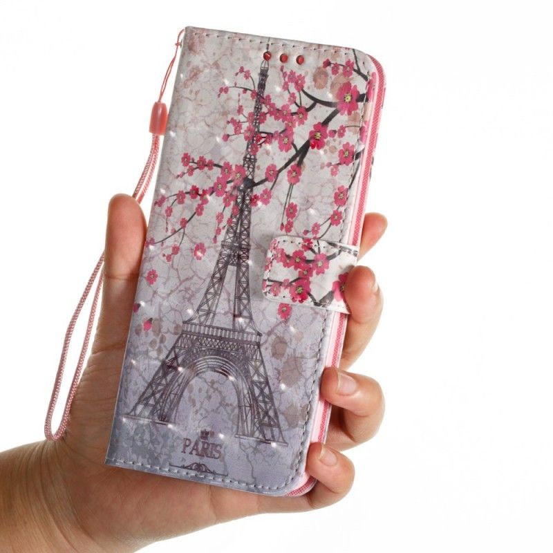 Flip Case Leren Samsung Galaxy S9 Plus Parijs In Het Voorjaar