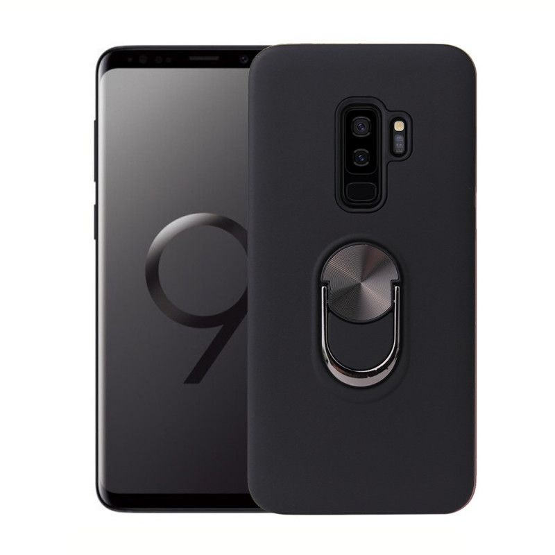Hoesje Samsung Galaxy S9 Plus Rood Zwart Afneembaar Met Steunring