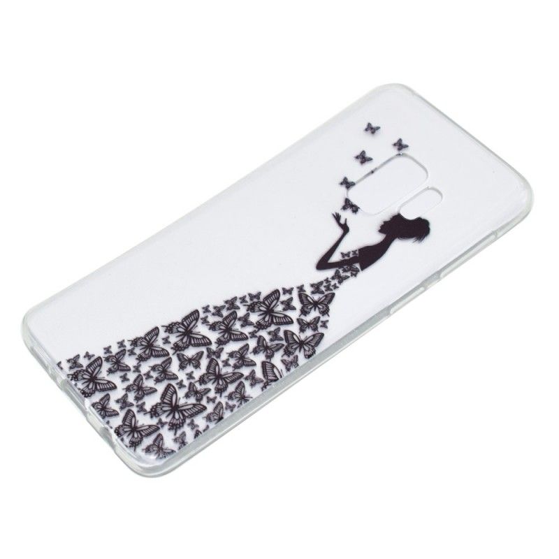 Hoesje voor Samsung Galaxy S9 Plus Transparante Vlinderjurk