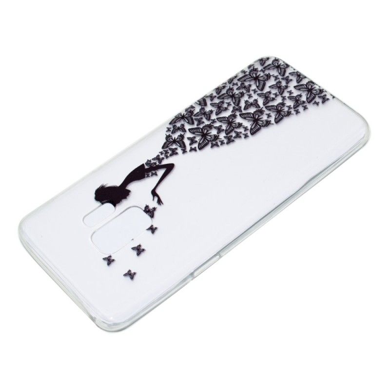 Hoesje voor Samsung Galaxy S9 Plus Transparante Vlinderjurk