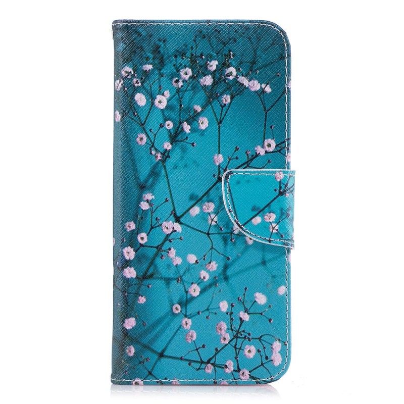 Leren Hoesje Samsung Galaxy S9 Plus Bloeiende Boom