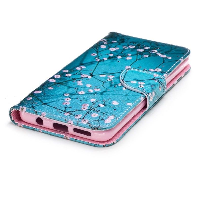 Leren Hoesje Samsung Galaxy S9 Plus Bloeiende Boom
