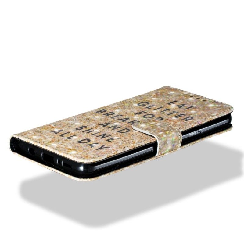 Leren Hoesje Samsung Galaxy S9 Plus Eet Glitter