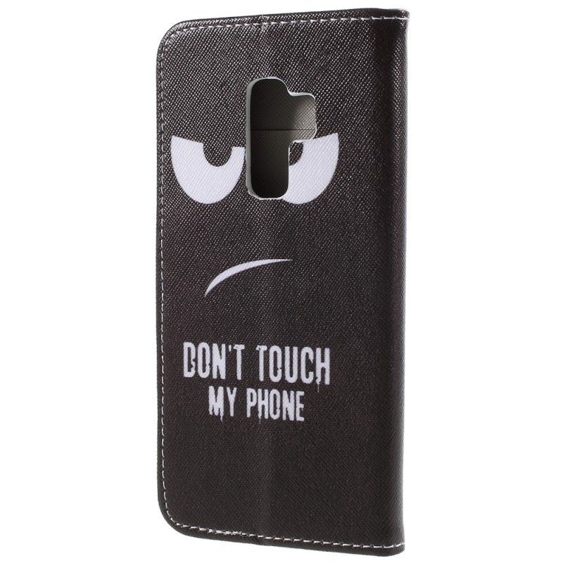 Leren Hoesje Samsung Galaxy S9 Plus Raak Mijn Telefoon Niet Aan