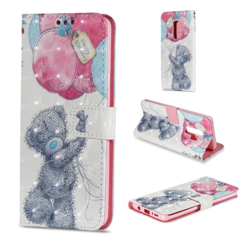 Leren Hoesje voor Samsung Galaxy S9 Plus Gefeliciteerd Met Je Verjaardag