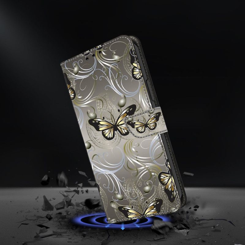 Bescherming Hoesje Samsung Galaxy A17 4g / 5g Kanten Vlinders