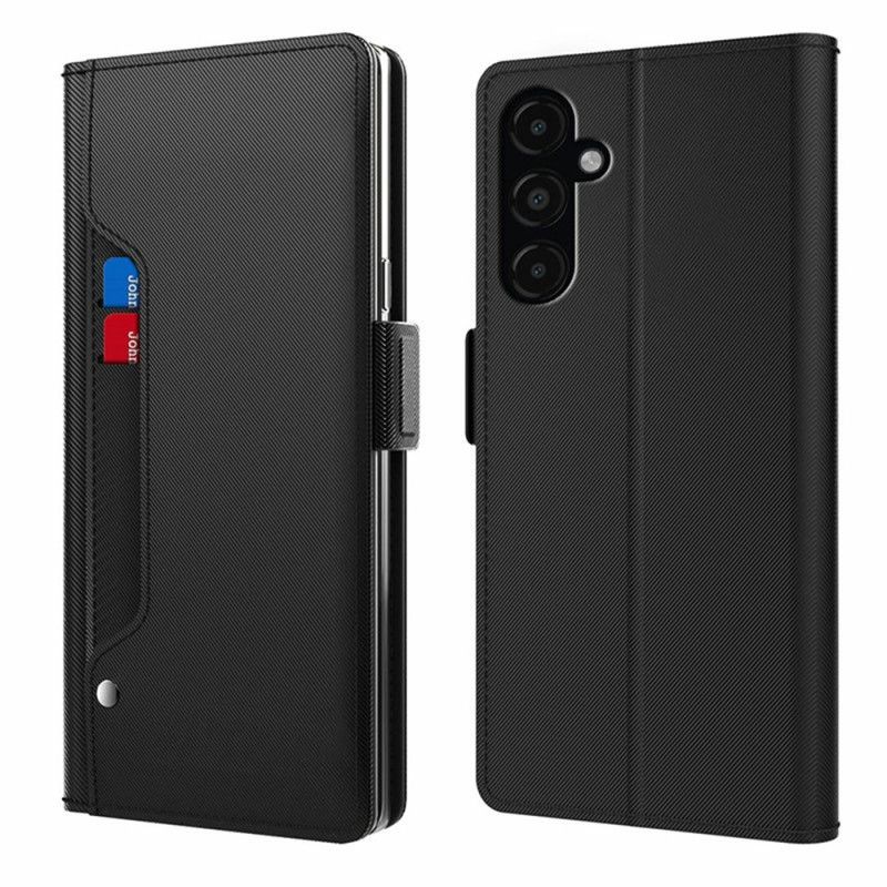 Bescherming Hoesje Samsung Galaxy A17 4g / 5g Spiegel En Kaarthouder