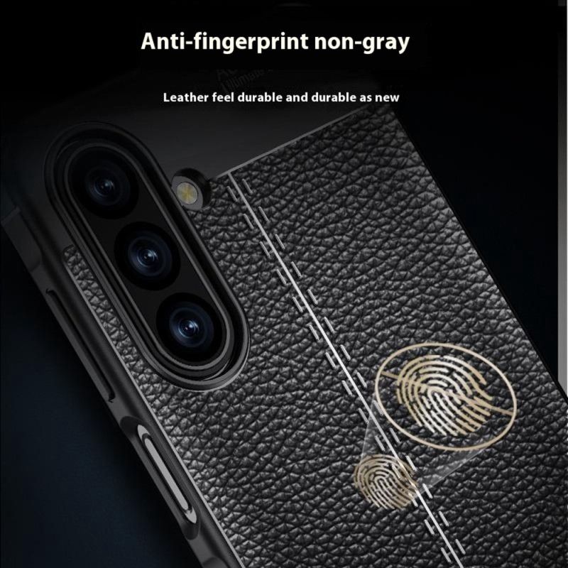 Case Hoesje Samsung Galaxy A17 4g / 5g Telefoonhoesje Lychee Textuur