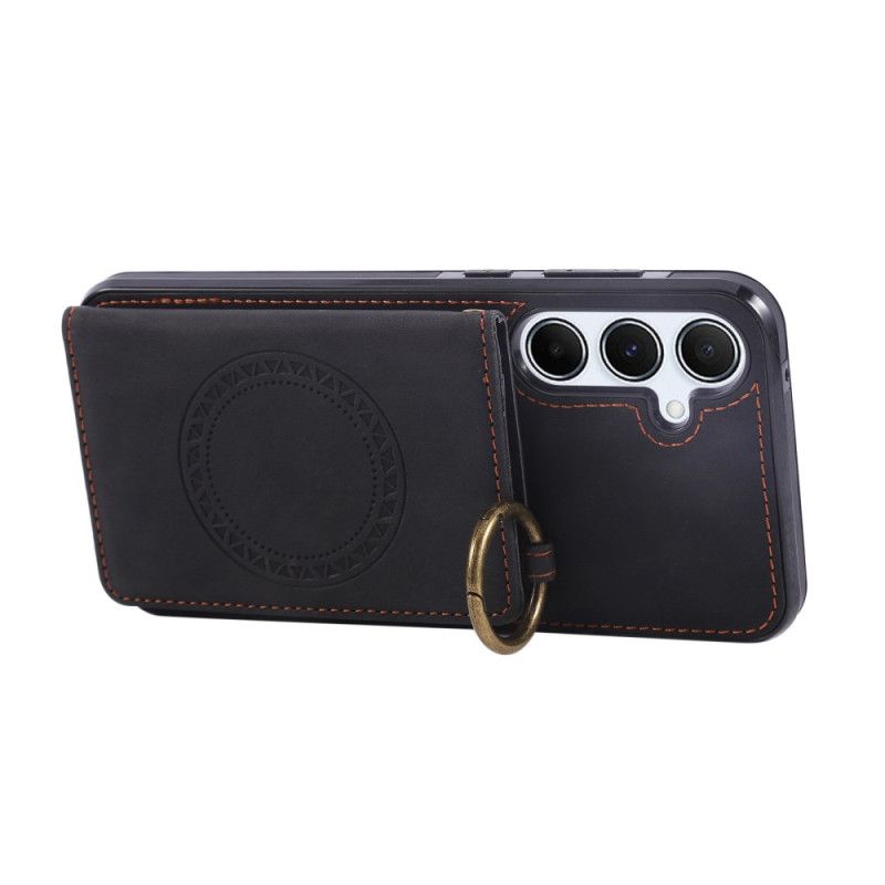 Cover Hoesje Samsung Galaxy A17 4g / 5g Telefoonhoesje Kaarthouder En Ring