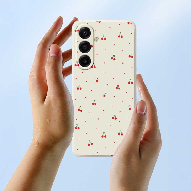 Cover Hoesje Samsung Galaxy A17 4g / 5g Telefoonhoesje Kersen
