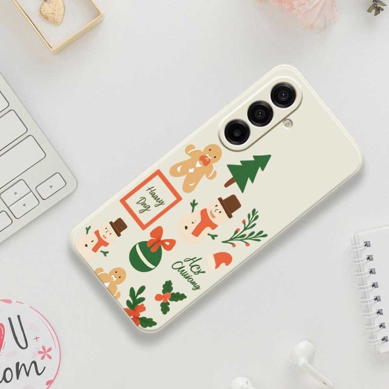 Cover Hoesje Samsung Galaxy A17 4g / 5g Telefoonhoesje Kerstmis