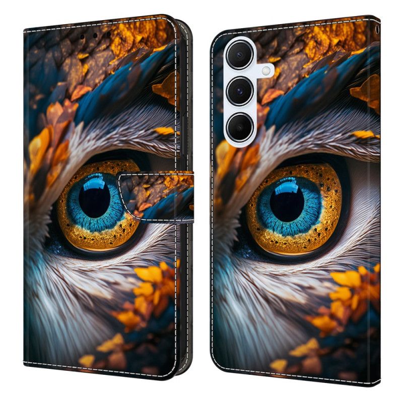 Flip Case Leren Samsung Galaxy A17 4g / 5g Blik