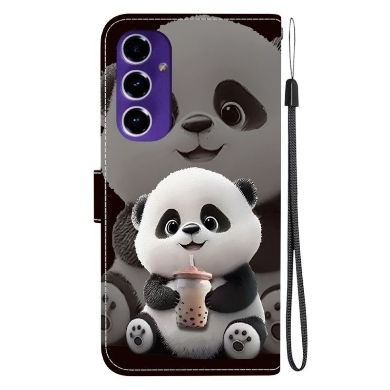 Flip Case Leren Samsung Galaxy A17 4g / 5g Thee-panda