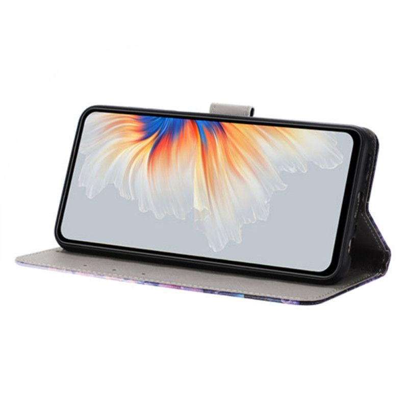 Flip Case Leren Samsung Galaxy A17 4g / 5g Twee Vlinders