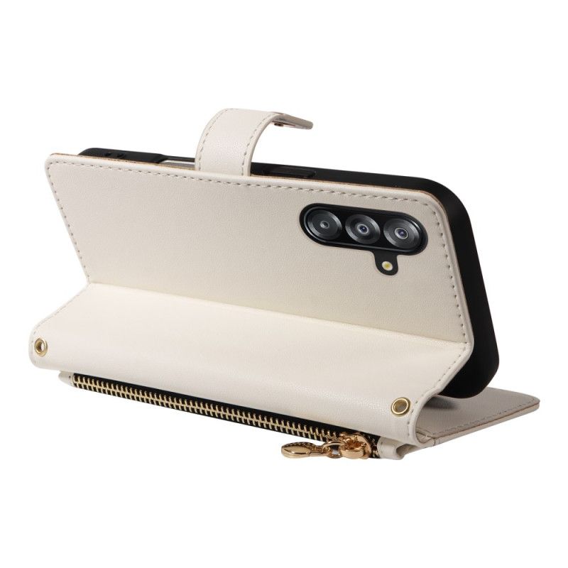 Folio-hoesje Samsung Galaxy A17 4g / 5g Gewatteerd Met Riem En Schouderband Bandje