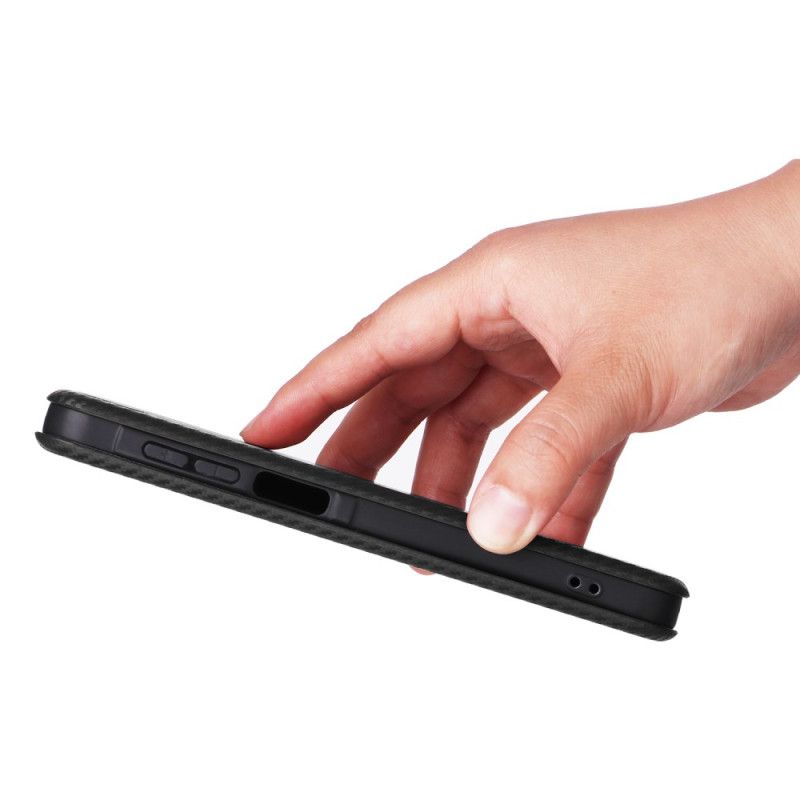 Folio-hoesje Samsung Galaxy A17 4g / 5g Koolstofvezel