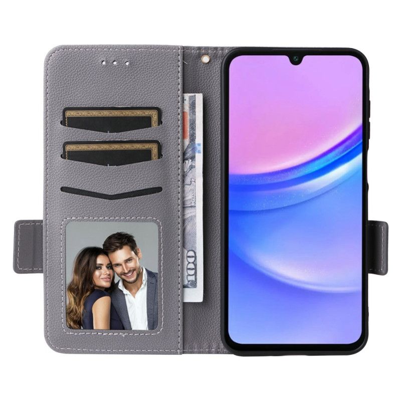 Folio-hoesje Samsung Galaxy A17 4g / 5g Kunstleer Met Bandje