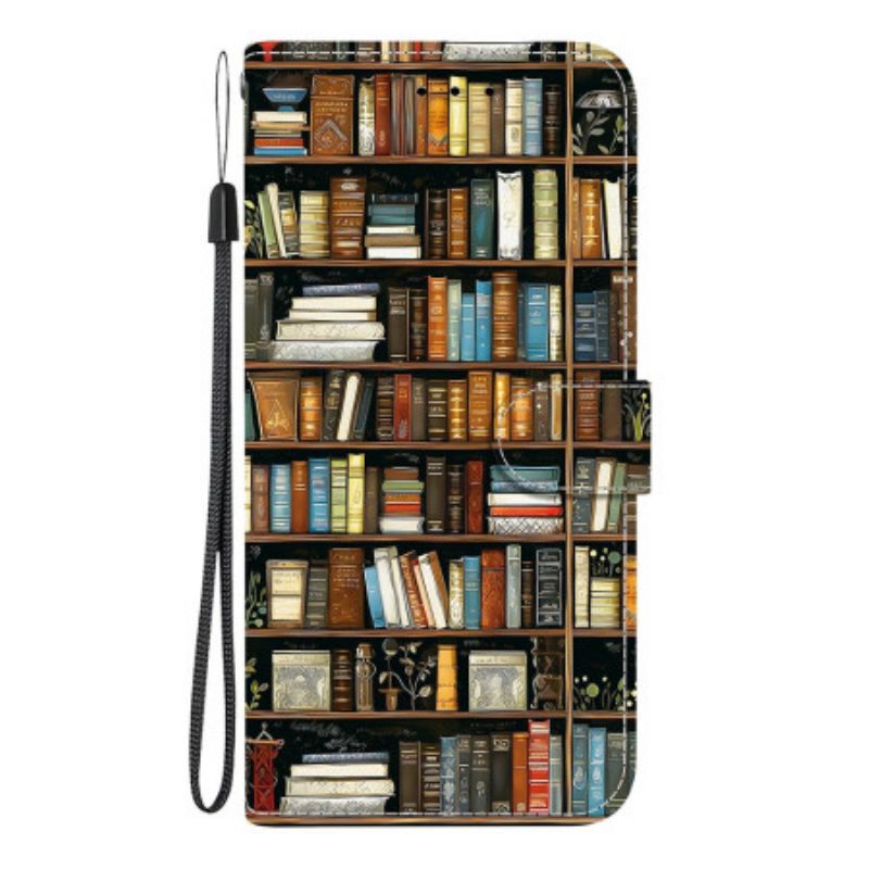 Folio-hoesje Samsung Galaxy A17 4g / 5g Telefoonhoesje Bibliotheek