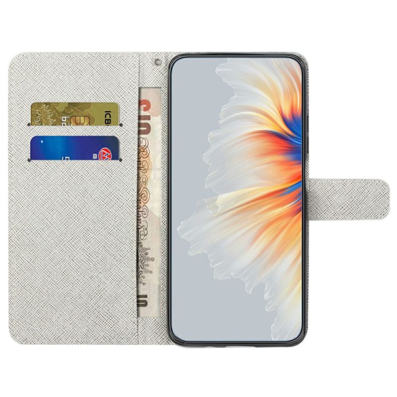 Folio-hoesje Samsung Galaxy A17 4g / 5g Telefoonhoesje Bloemen- En Vlinderpatroon