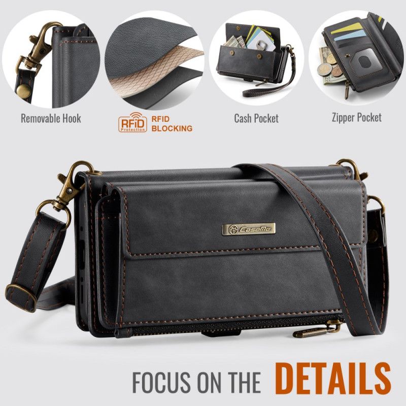 Folio-hoesje Samsung Galaxy A17 4g / 5g Telefoonhoesje Caseme Portemonnee Met Suède-effect