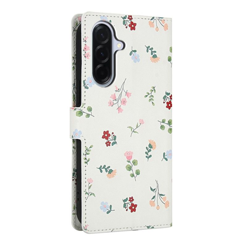 Folio-hoesje Samsung Galaxy A17 4g / 5g Telefoonhoesje Portemonnee Met Bloemenprint