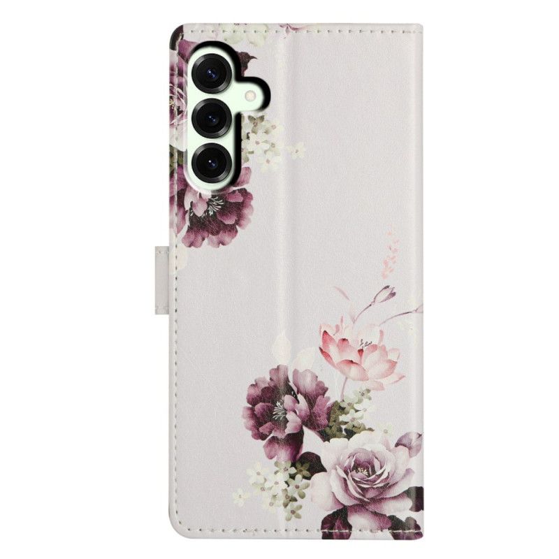 Folio-hoesje Samsung Galaxy A17 4g / 5g Telefoonhoesje Retro Bloemen
