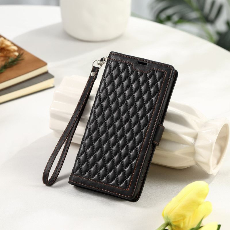 Folio-hoesje Samsung Galaxy A17 4g / 5g Telefoonhoesje Vintage Gewatteerd