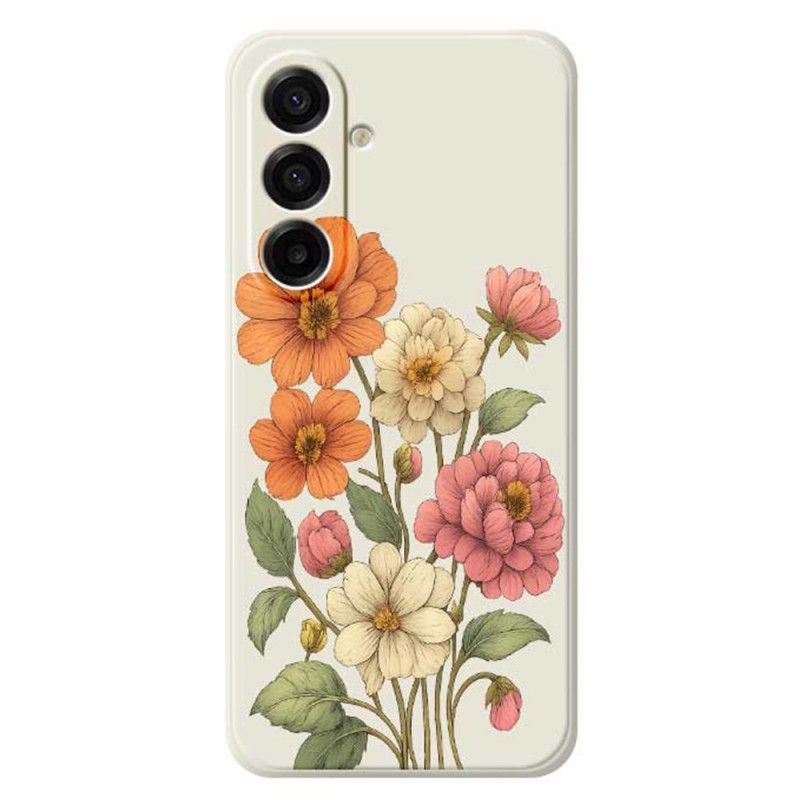 Hoesje Samsung Galaxy A17 4g / 5g Bloemenpatroon