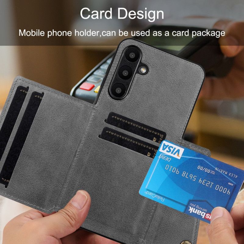 Hoesje Samsung Galaxy A17 4g / 5g Kaarthouder Met Lederlook