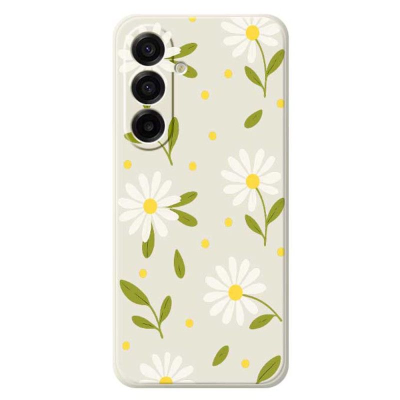 Hoesje Samsung Galaxy A17 4g / 5g Witte Bloemen