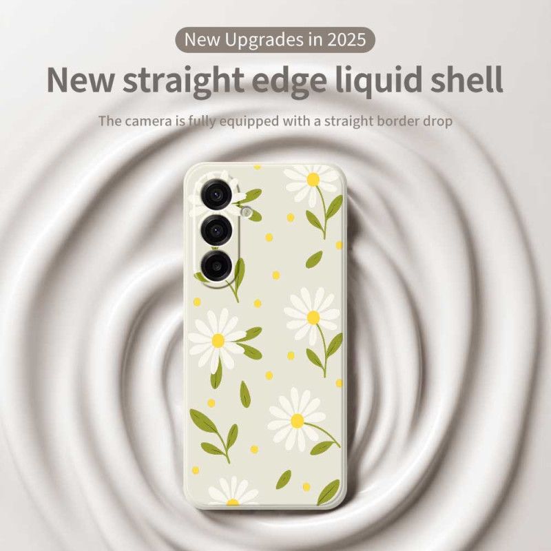 Hoesje Samsung Galaxy A17 4g / 5g Witte Bloemen