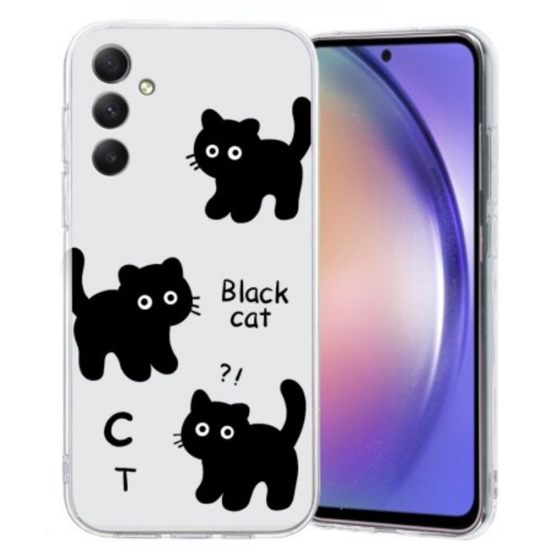 Hoesje Samsung Galaxy A17 4g / 5g Zwarte Katten