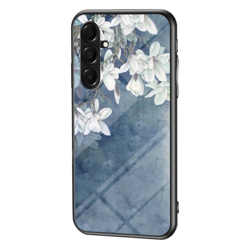 Hoesje Voor Samsung Galaxy A17 4g / 5g Bloemen Van Gehard Glas