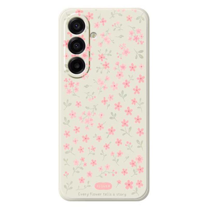 Hoesje Voor Samsung Galaxy A17 4g / 5g Roze Bloemen