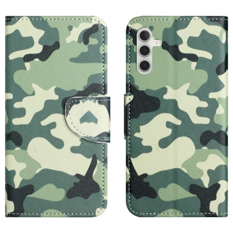 Leren Hoesje Samsung Galaxy A17 4g / 5g Camouflage