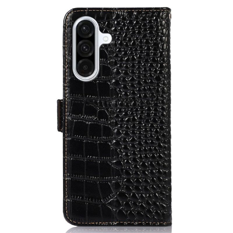 Leren Hoesje Samsung Galaxy A17 4g / 5g Krokodillenprint Bescherming Hoesje