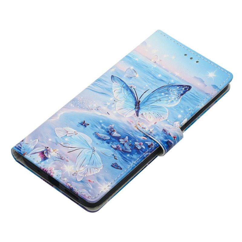 Leren Hoesje Samsung Galaxy A17 4g / 5g Oceaanvlinder
