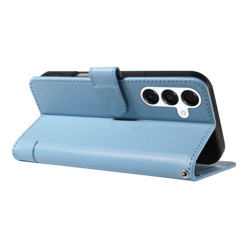 Leren Hoesje Voor Samsung Galaxy A17 4g / 5g Bandje Met Kattendesign