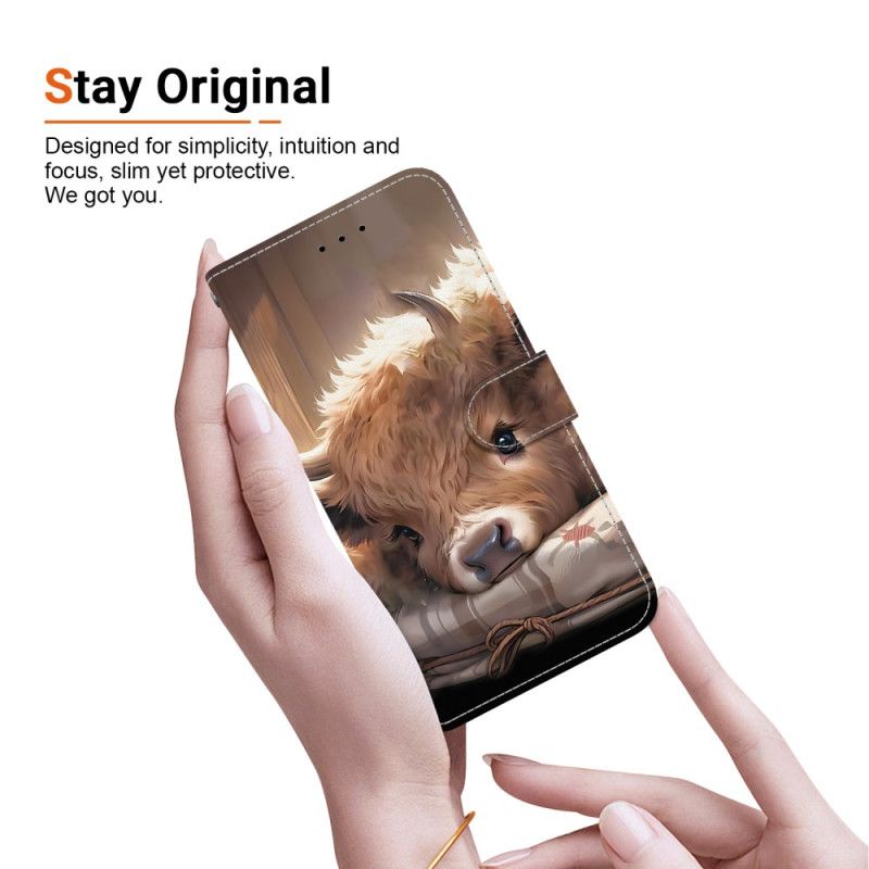 Leren Hoesje Voor Samsung Galaxy A17 4g / 5g Kalf