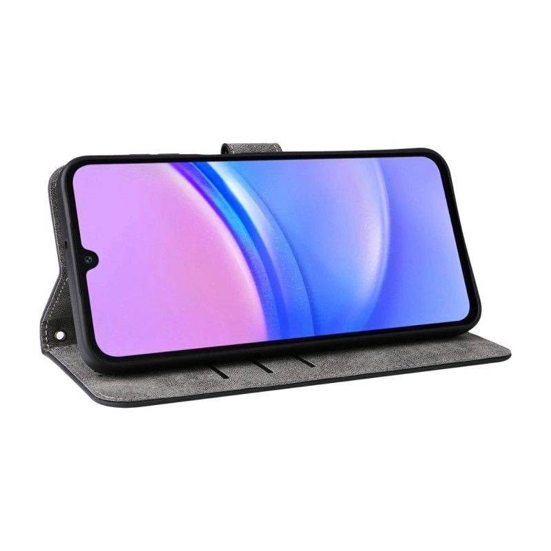 Leren Hoesje Voor Samsung Galaxy A17 4g / 5g Rfid-blokkerend Suède-effect