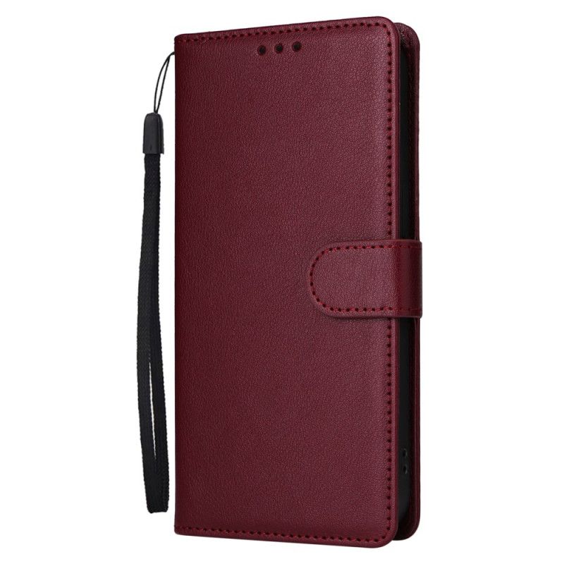 Bescherming Hoesje Realme Note 60 Effen Kunstleer