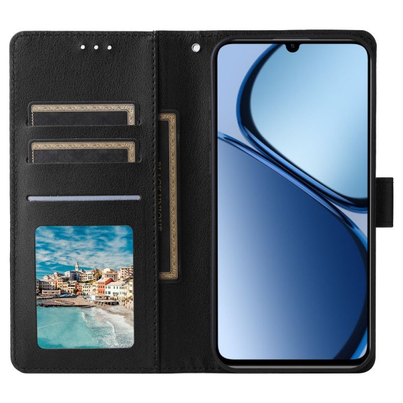 Bescherming Hoesje Realme Note 60 Effen Kunstleer