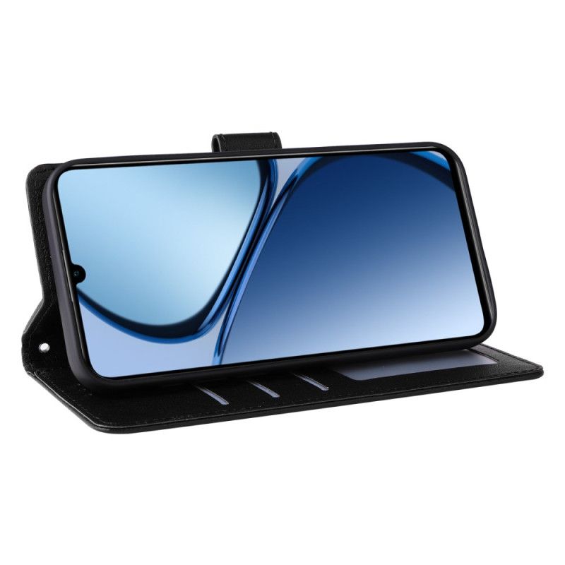 Bescherming Hoesje Realme Note 60 Effen Leerlook